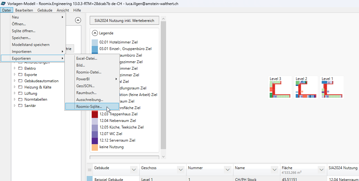 SQLite exportieren